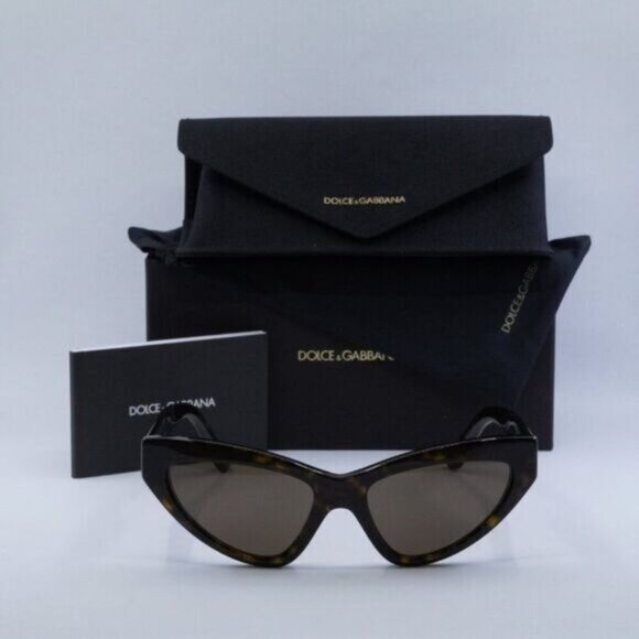 🕶️ New Dolce & Gabbana DG4439 502/73 Sunglasses - Havana Frame, Brown Lenses - Picture 10 of 10